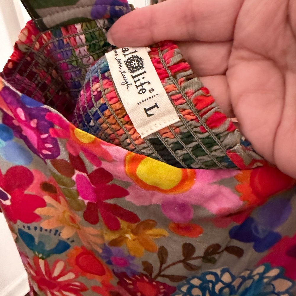 Tricia Natural Life Colorful Sundresd Mini. Size Large - Picture 4 of 6